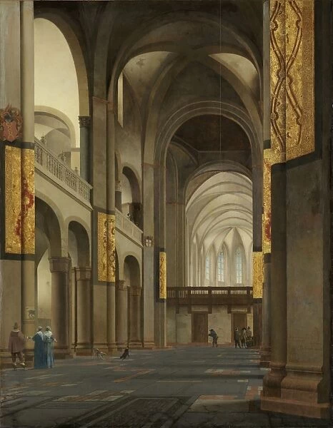 The Nave and Choir of the Mariakerk in Utrecht, The Netherlands, Pieter Jansz. Saenredam