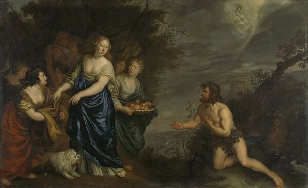 Odysseus and Nausicaa, Joachim von Sandrart, c. 1630 - c. 1688