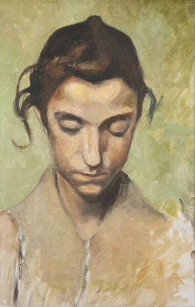 Olof Sager-Nelson A Girls Head I Oil canvas