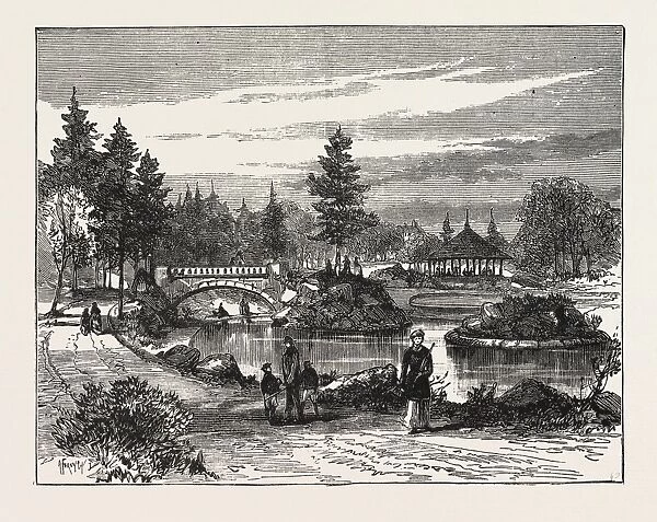 Ornamental Water, Beaumont Park, Huddersfield, Uk, 1883