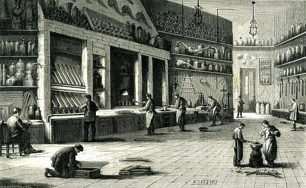 paris industry, 19th century, industry, gold, money, rue aubry le boucher, france