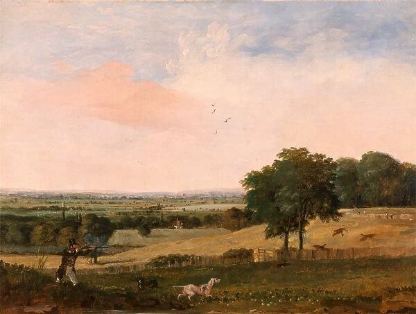 Partridge Shooting, Edward Duncan, 1803-1882, British