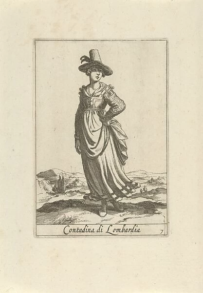 Peasant Woman dressed in the Lombard fashion, Pieter Lastman, Anonymous, Johannes Covens