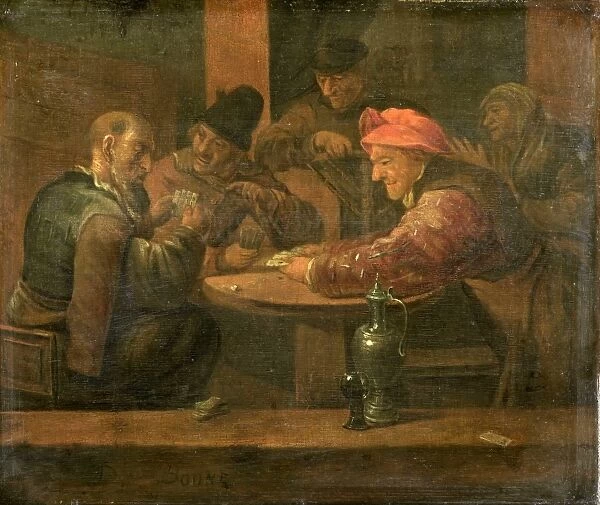 Peasants Playing Cards, Daniel Boone, 1650 - 1698