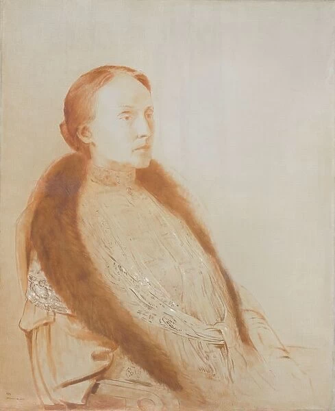 Portrait A. M. L Bonger-van der Linden first wife