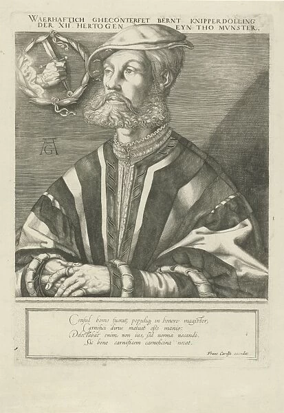 Portrait of Bernard Knipperdolling, Jan Harmensz. Muller, Frans Carelse, 1613 - 1617