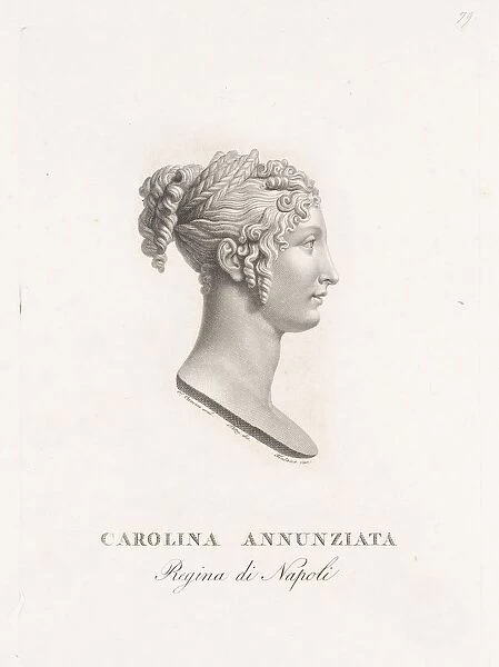 Portrait bust Carolina Bonaparte Carolina Annunziata