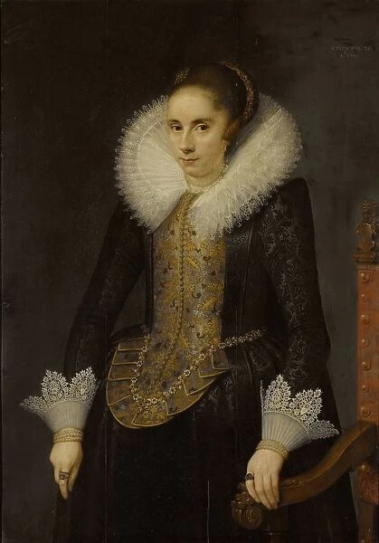 Portrait Catharina Fourmenois wife Pieter Boudaen Courten