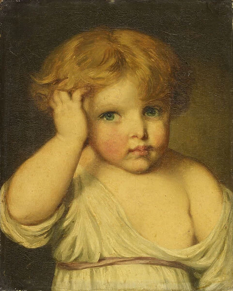 Portrait Child Oil canvas 41 x 33 cm specified