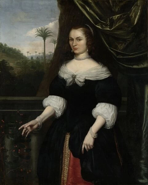 Portrait of Dina Lems, Wife of Jan Valckenburgh, Daniel Vertangen, c. 1660