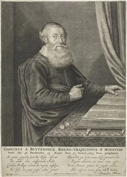 Portrait Gosuinus Buytendyck pastor Dordrecht