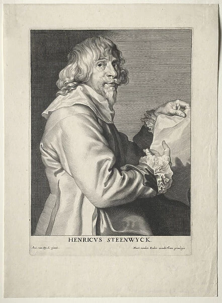 Portrait Henri van Steenwyck Paulus Pontius Flemish
