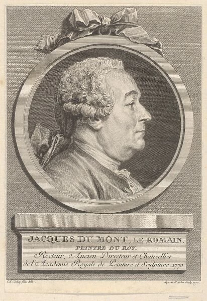 Portrait Jacques Du Mont Le Romain 1770 Etching