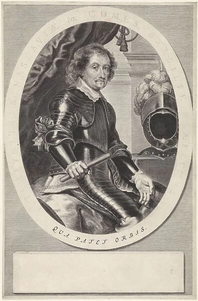 Portrait of Johan Maurits of Nassau-Siegen, Theodor Matham, Frans Jansz Post, 1635 - 1676