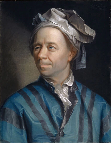 Portrait Leonhard Euler 1753 pastel paper 57 x 44 cm