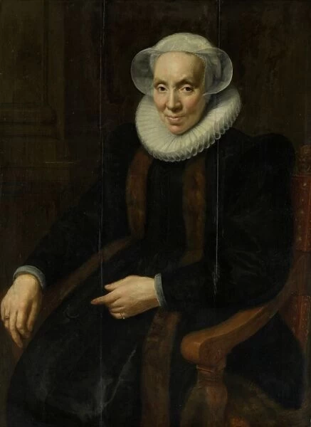 Portrait of Maria van Utrecht (c. 1552  /  53-1629), Paulus Moreelse, 1615
