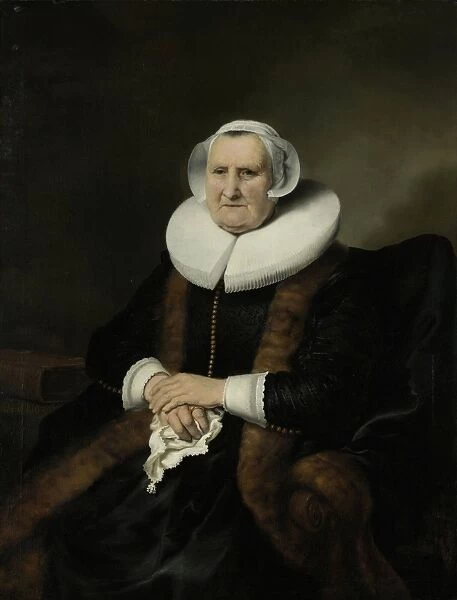 Portrait of an Old Lady, Possibly Elisabeth Bas, attributed to Ferdinand Bol, c. 1640 - c