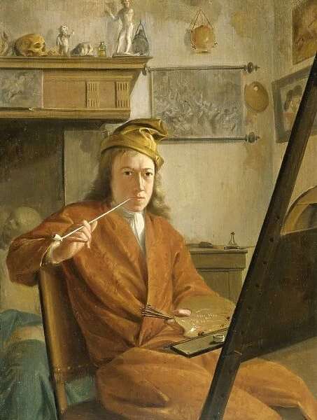 Portrait of a Painter, perhaps the Artist Himself, attributed to Aert Schouman, 1730
