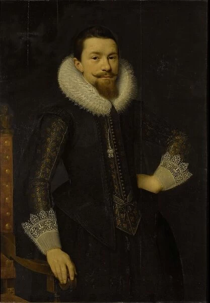 Portrait of Pieter Boudaen Courten, Salomon Mesdach, 1619