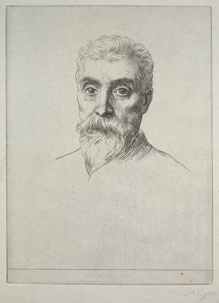 Portrait Sir Hirams Maxim Alphonse Legros French