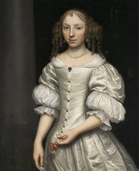 Portrait of a woman, attributed to Wallerant Vaillant, 1660 - 1677