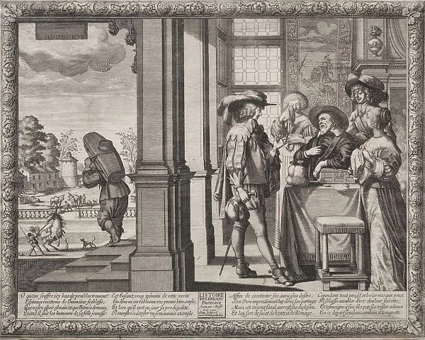 Prodigal Son Abraham Bosse French 1602-1676 Etching