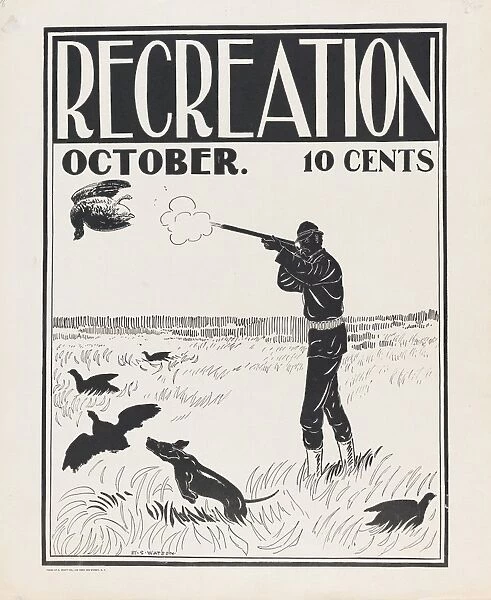 Recreation October n. d Lithograph Sheet 16 9  /  16