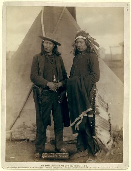 Red Cloud and American Horse. The two most noted chiefs now living, John C
