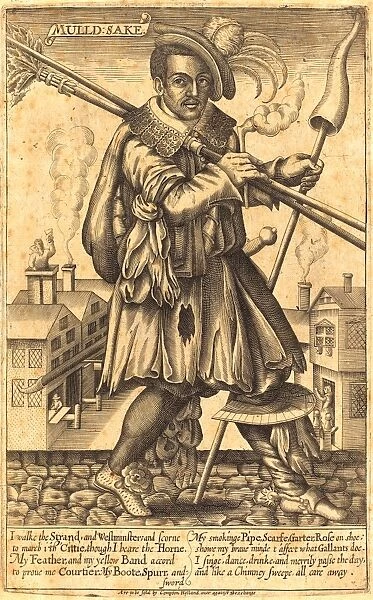 Renold Elstrack, English, (1571-1625), Mulld: Sake (Portrait of John Cottington), published
