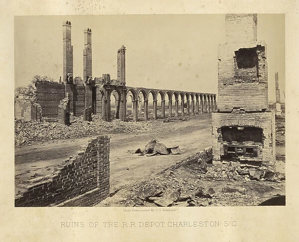 Ruins Railroad Depot Charleston South Carolina