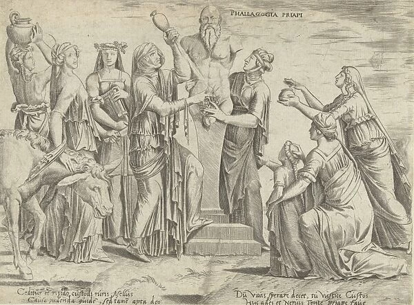 Sacrifice to Priapus, Cornelis Bos, Lambert Lombard, c. 1537 - c. 1555