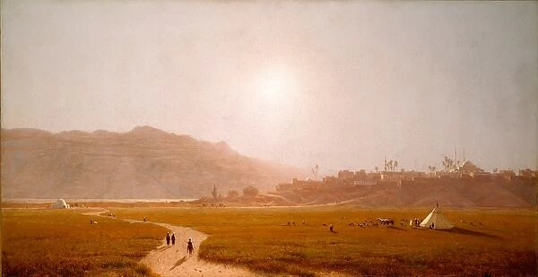 Sanford Robinson Gifford, Siout, Egypt, American, 1823-1880, 1874, oil on canvas