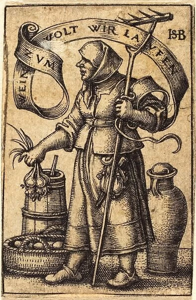 Sebald Beham (German, 1500 - 1550), The Market Woman, engraving