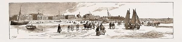 Southport from the Sands, Uk, 1883