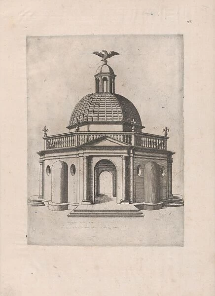 Speculum Romanae Magnificentiae Octagonal Temple