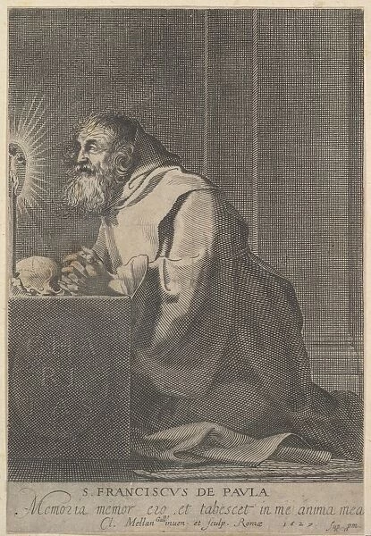 St Francis de Paul 1627 Engraving third state