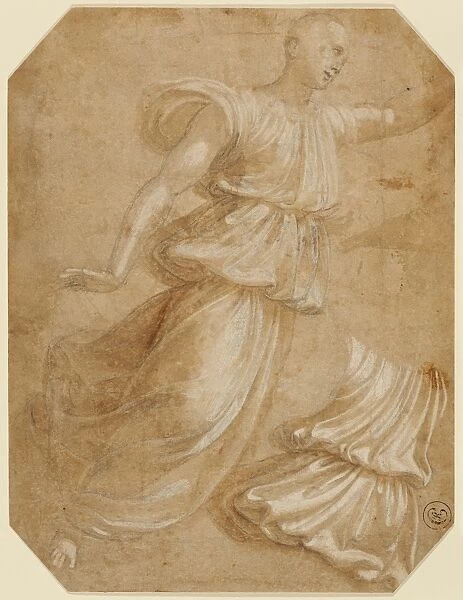 Study of an Angel and of Drapery