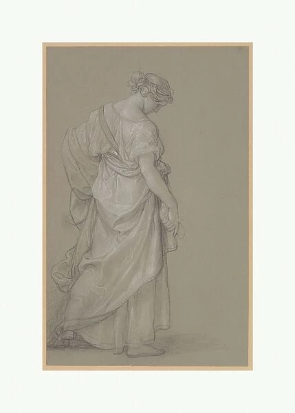 Study Standing Woman 1792-96 Black chalk heightened