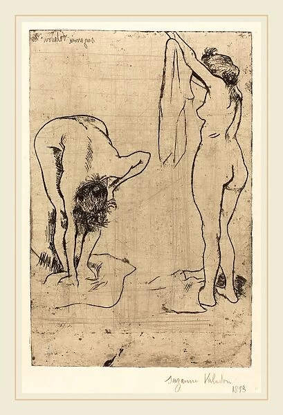Suzanne Valadon (French, 1865-1938), Femmes au bain, 1893, soft-ground etching