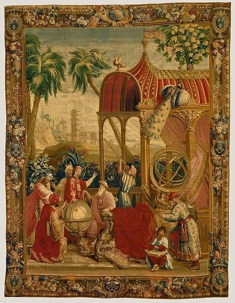 Tapestry: Les Astronomes, from L Histoire de l empereur de la Ch