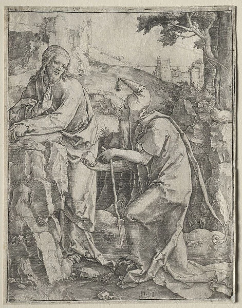 Temptation Christ 1518 Lucas van Leyden Dutch