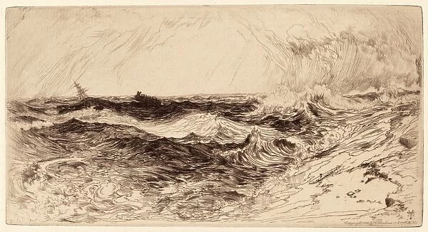 Thomas Moran, The Resounding Sea, American, 1837 - 1926, 1886, etching