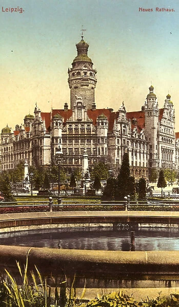 Town halls Leipzig Exterior Neues Rathaus 1911