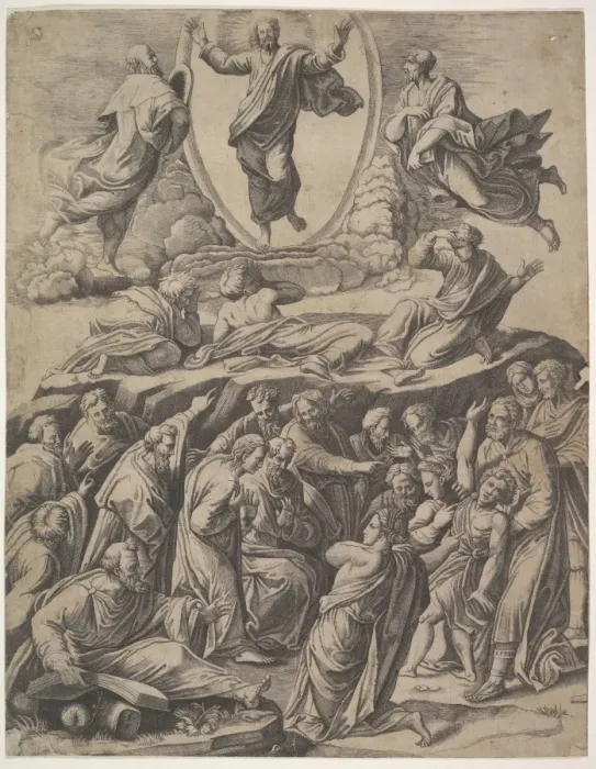 Framed Print : Transfiguration Christ Print - Upper Centre Figure Framed Print : Transfiguration Christ Print - Upper Centre Figure