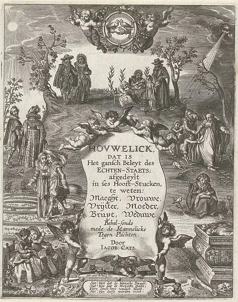 Trap des Levens Title page J. Cats Houwelyck 1625-1635 Hovwelick