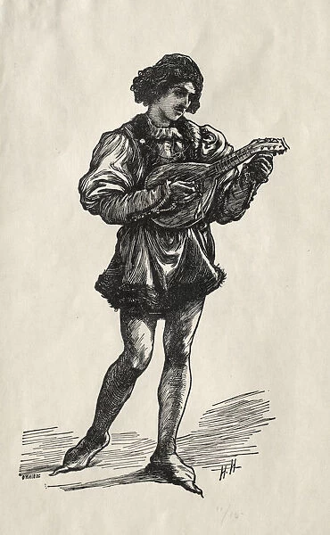 Troubadour Hubert von Herkomer British 1849-1914