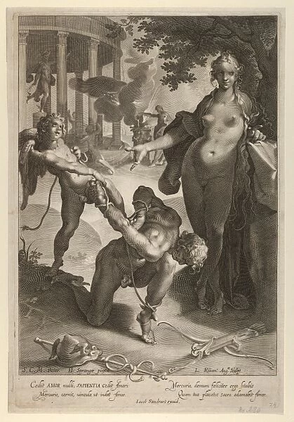 Venus, Cupid, Bind, Mercury, Lucas Kilian, German, Augsburg 1579-1637 Augsburg, Bartholomeus