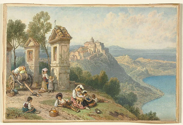 View Castel Gandolfo 1870s Myles Birket Foster