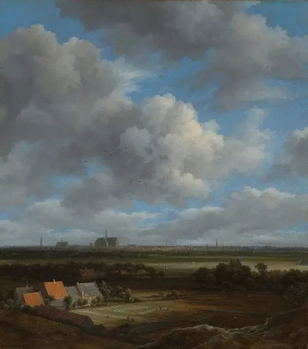 Framed Print : View of Haarlem Northwest Bleaching Fields Print Framed Print : View of Haarlem Northwest Bleaching Fields Print