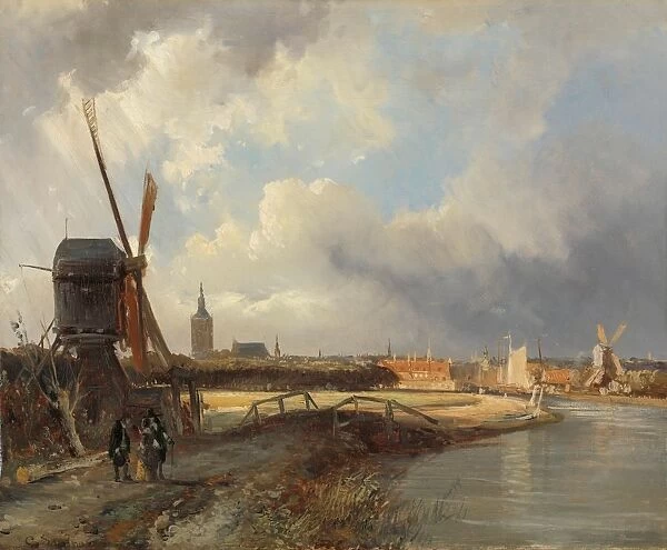 View Hague Delftse Vaart Seventeenth Century